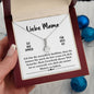Weißgold Halskette - Geschenk für Mama